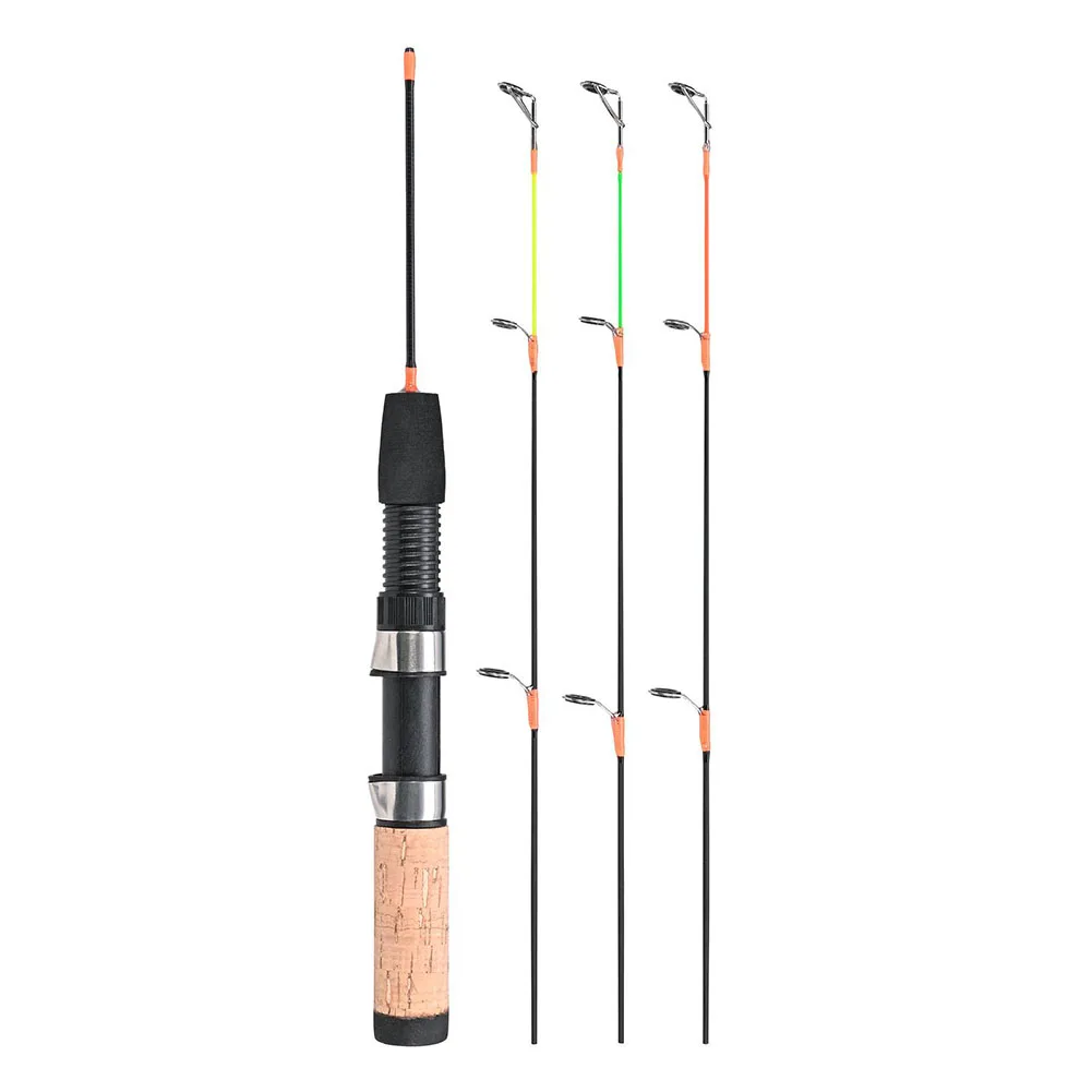 32-60cm Ice Fishing Rod Three Tips Carbon Fiber Pole With Cork Handle Soft Hard Sensitive Spin Reel Base For Winter Fishing Gear
32-60cm Ice Fishing Rod Three Tips Carbon Fiber Pole With Cork Handle Soft Hard Sensitive Spin Reel Base For Winter Fishing Gear