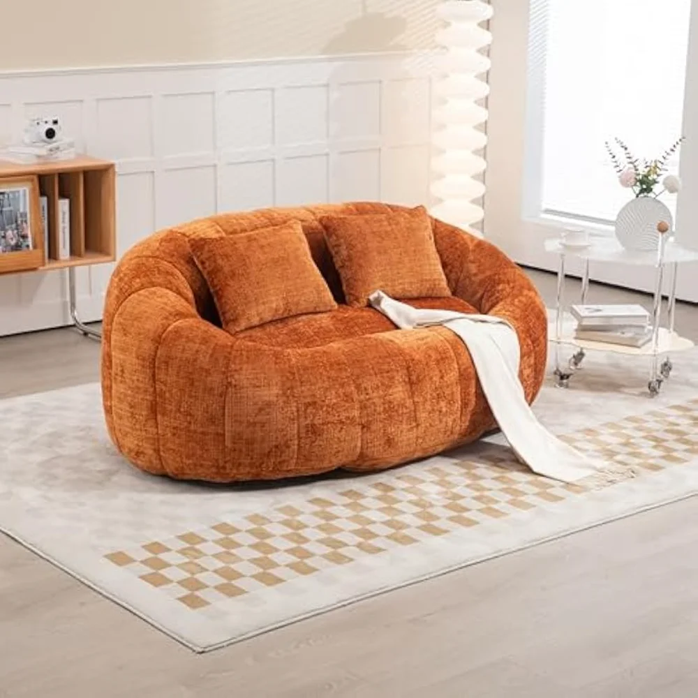Comfortable Bean Bag Sofa for Indoor & Outdoor Use, High Back Support, Durable Foam Filling, Orange Chenille
Comfortable Bean Bag Sofa for Indoor & Outdoor Use, High Back Support, Durable Foam Filling, Orange Chenille