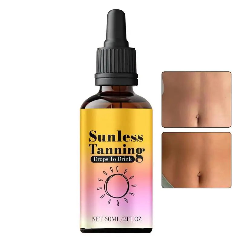 Body Tanning Cream, Sunless Tanning Drops, Drinkable Tanning Drops, Promotes Natural Skin Tone, Nourishing And Moisturizing 60ml
Body Tanning Cream, Sunless Tanning Drops, Drinkable Tanning Drops, Promotes Natural Skin Tone, Nourishing And Moisturizing 60ml