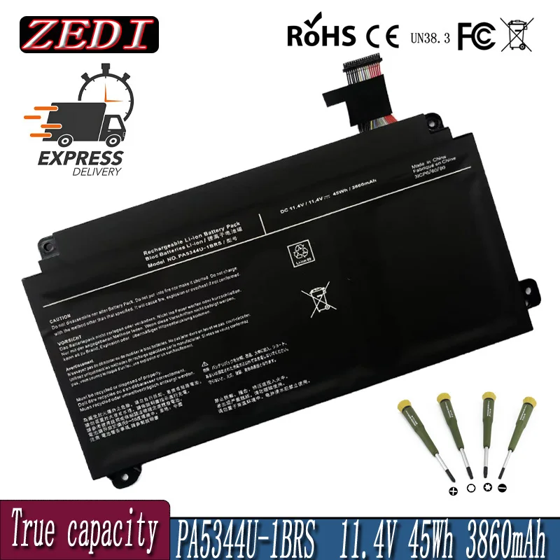 ZEDI PA5344U-1BRS PA5344U 11.4V 45Wh 3860mAh Laptop Battery Apply to Toshiba dynabook built-in
ZEDI PA5344U-1BRS PA5344U 11.4V 45Wh 3860mAh Laptop Battery Apply to Toshiba dynabook built-in