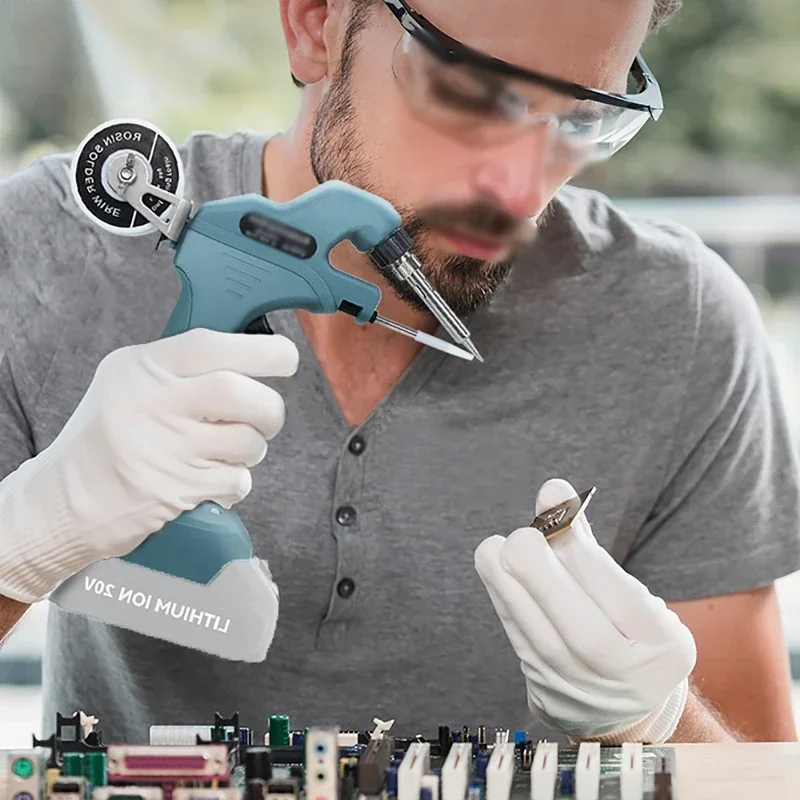 Hand-Held Internal Heating Electric Soldering Iron Automatically Send Tin Gun Welding Repair Tool with Makita interface
Hand-Held Internal Heating Electric Soldering Iron Automatically Send Tin Gun Welding Repair Tool with Makita interface