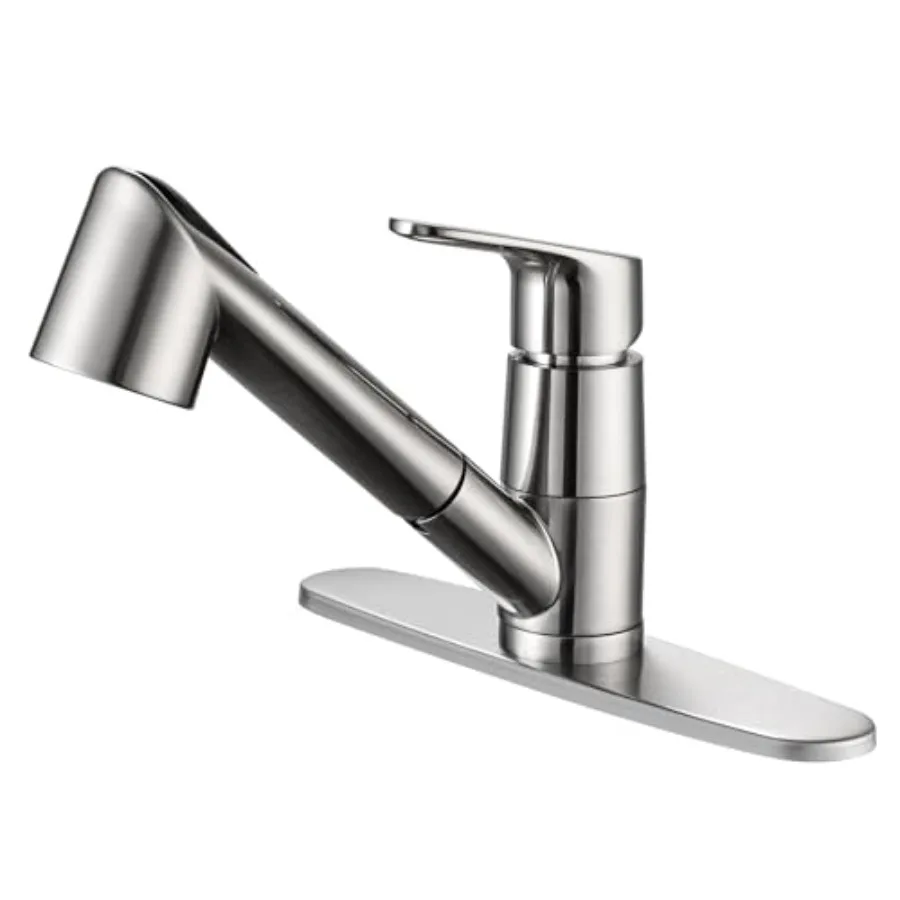 Kitchen Sink Faucet with Pull Down Sprayer Low Arc Stainless Steel 1 or 3 Hole Single Handle Pull Out Kitchen Faucet Suitable f
Kitchen Sink Faucet with Pull Down Sprayer Low Arc Stainless Steel 1 or 3 Hole Single Handle Pull Out Kitchen Faucet Suitable f