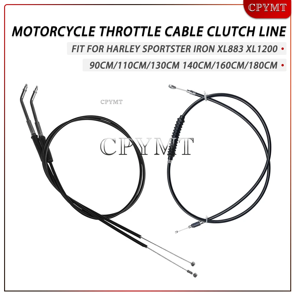 Black Motorcycle Clutch Line Cable Throttle Cable fit For Harley Sportster Iron XL 883 XL1200 Dyna Softail Fat Boy Road King
Black Motorcycle Clutch Line Cable Throttle Cable fit For Harley Sportster Iron XL 883 XL1200 Dyna Softail Fat Boy Road King
