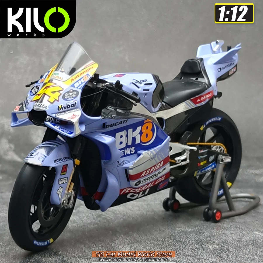 KILO works 1/12 Team BK8 GRESINI Racing MotoGP Season GP24 2025 #73 #54 Motorcycle model metal holiday gift collection KILOworks
KILO works 1/12 Team BK8 GRESINI Racing MotoGP Season GP24 2025 #73 #54 Motorcycle model metal holiday gift collection KILOworks