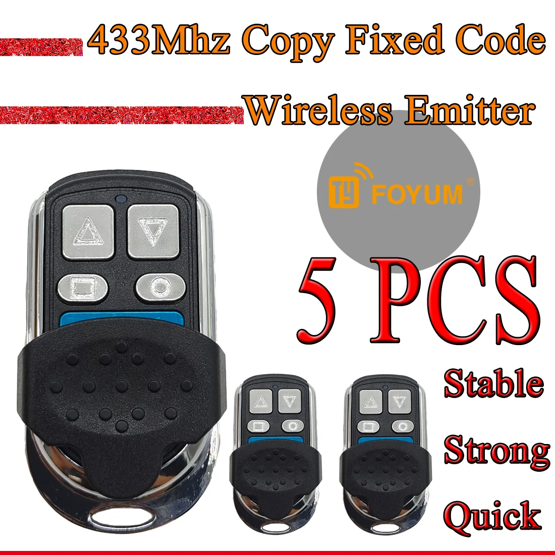 5PCS Garage Gate 433mhz Universal Remote Control Copy Sectional Door Remote Control Duplicator Transmitter
5PCS Garage Gate 433mhz Universal Remote Control Copy Sectional Door Remote Control Duplicator Transmitter