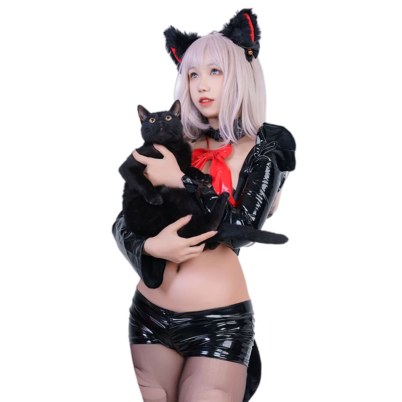 SENMHS Anime Cat Cosplay Sexy Training Temptation Extreme Cat-like Devil Witch Vampire Demon PU Leather Costume Lingerie Set
SENMHS Anime Cat Cosplay Sexy Training Temptation Extreme Cat-like Devil Witch Vampire Demon PU Leather Costume Lingerie Set