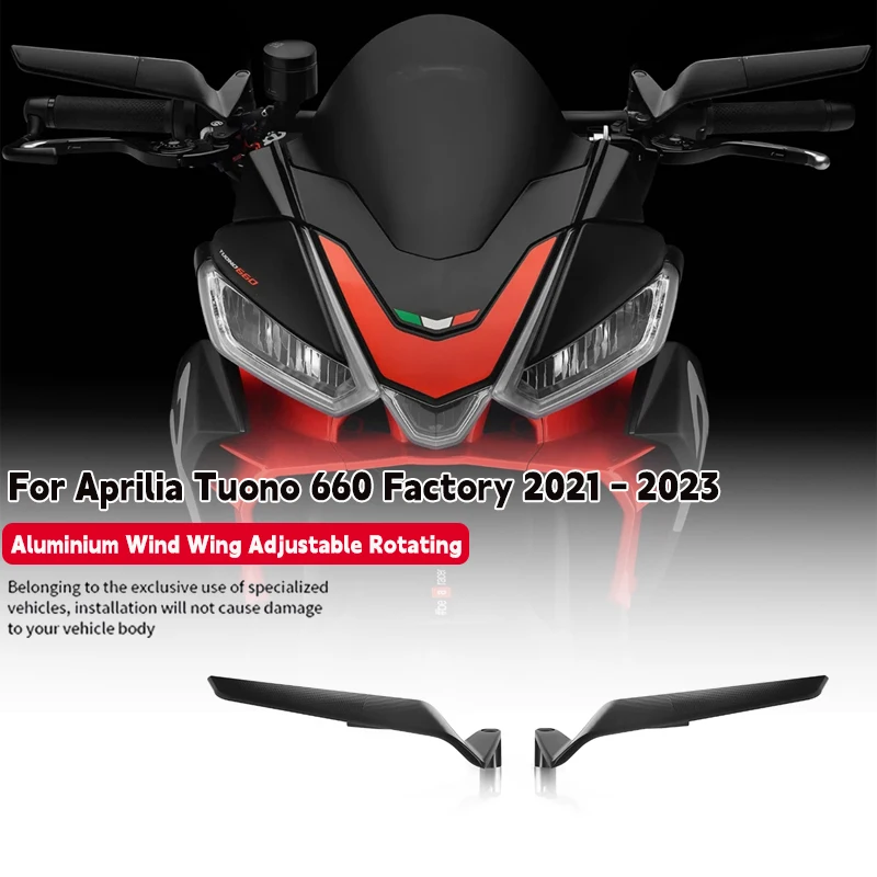 Motorcycle Aluminium Wind Wing Adjustable Rotating Rearview Mirror For Aprilia Tuono 660 2021 - 2023 TUONO 660 Factory 2022 2023
Motorcycle Aluminium Wind Wing Adjustable Rotating Rearview Mirror For Aprilia Tuono 660 2021 - 2023 TUONO 660 Factory 2022 2023