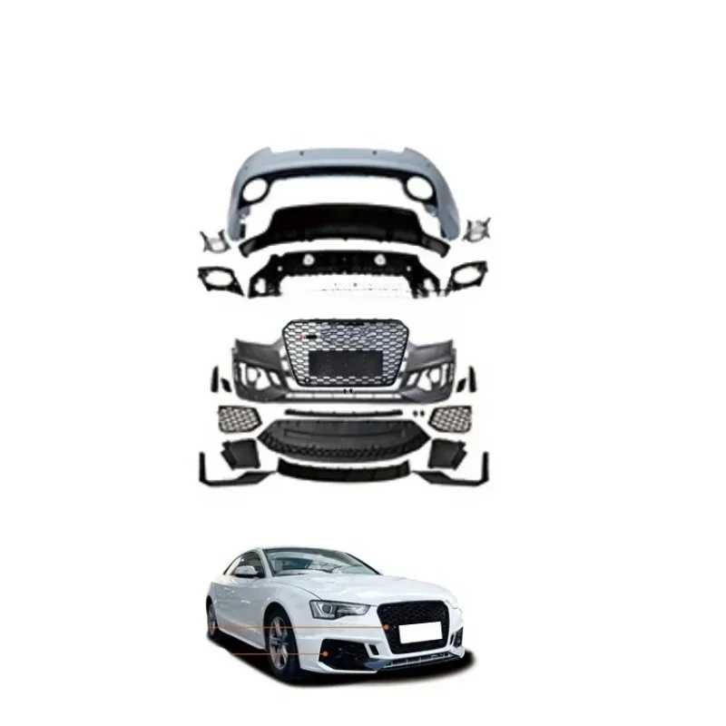 High Quality RS5 Style Facelift Conversion Body Kit Front Rear Bumper Upgrade A5 S5 B8.5 2013-2016 to 2017-2019 Look
High Quality RS5 Style Facelift Conversion Body Kit Front Rear Bumper Upgrade A5 S5 B8.5 2013-2016 to 2017-2019 Look