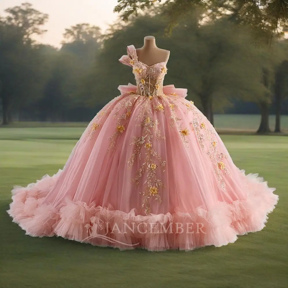Блестящее розовое бальное платье с бисером, платья Quinceanera, 2025 год, платье на одно плечо с аппликацией, пышные платья, Vestidos De 15 лет, по индивидуальному заказу
Блестящее розовое бальное платье с бисером, платья Quinceanera, 2025 год, платье на одно плечо с аппликацией, пышные платья, Vestidos De 15 лет, по индивидуальному заказу