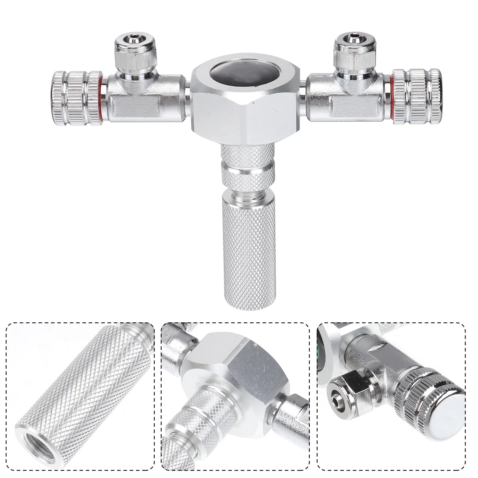 2 in 1 Alloy Metal Co2 Connector Inline Tubing for Aquarium Fish Tank Air Hose Extension Connector Co2 Valve 2 in 1 Valve
2 in 1 Alloy Metal Co2 Connector Inline Tubing for Aquarium Fish Tank Air Hose Extension Connector Co2 Valve 2 in 1 Valve