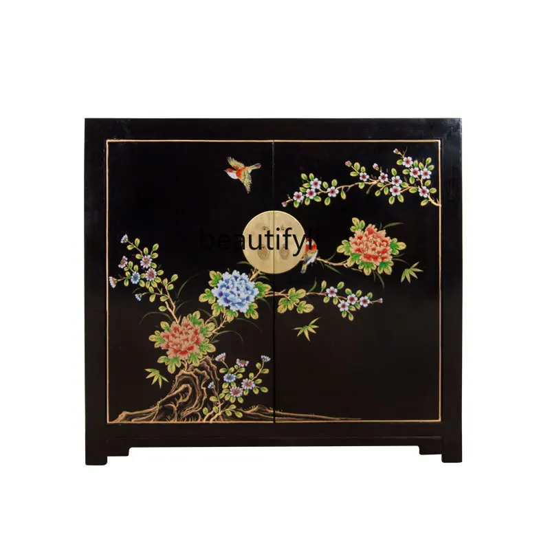 flowers and birds painted side cabinets, old shoe cabinets, storage solid wood simple small apartment door cabinets
flowers and birds painted side cabinets, old shoe cabinets, storage solid wood simple small apartment door cabinets