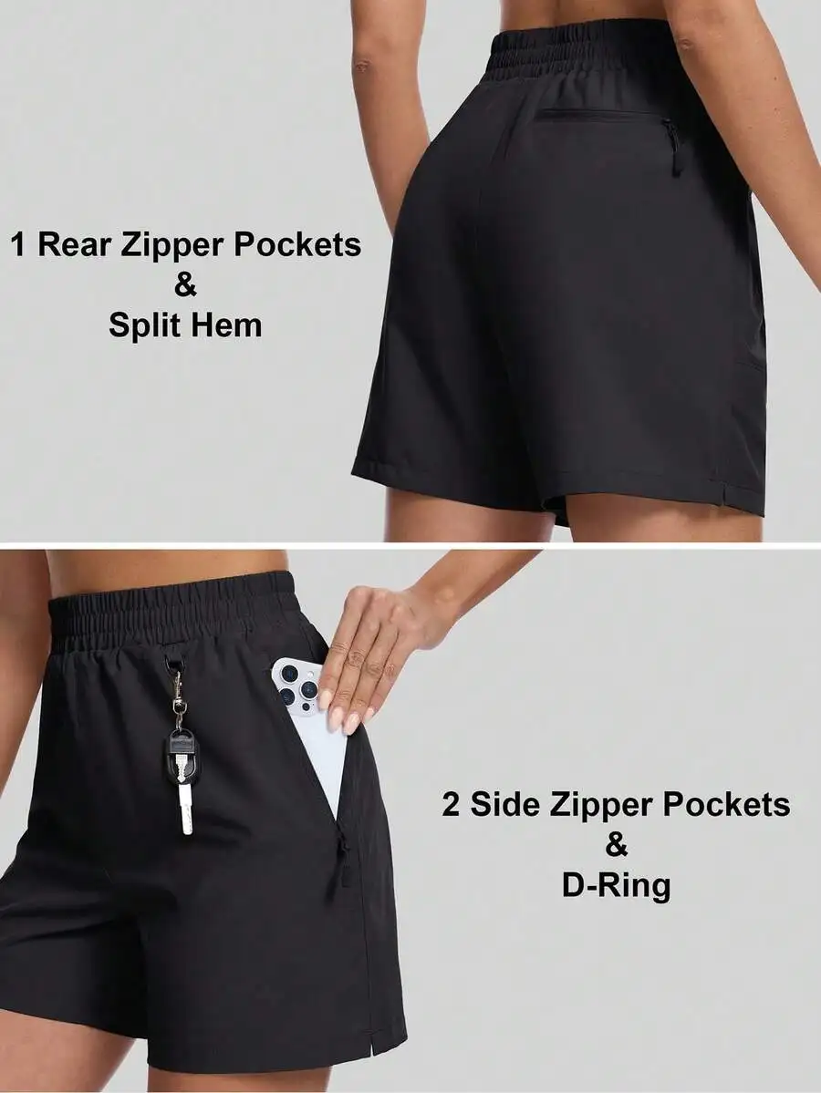 Womens 5 Inch Hiking Cargo Shorts UPF 50+ Quick Dry Lightweight With 3 Zipper Pockets
Womens 5 Inch Hiking Cargo Shorts UPF 50+ Quick Dry Lightweight With 3 Zipper Pockets