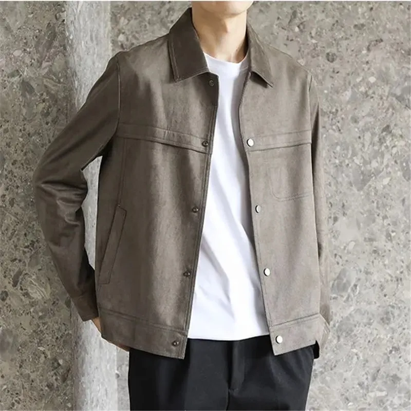Vintage Jackets For Men Clothing Spring Autumn Wind Lapel Button Solid Casual Outerwear Male Harajuku Loose Pocket Coat
Vintage Jackets For Men Clothing Spring Autumn Wind Lapel Button Solid Casual Outerwear Male Harajuku Loose Pocket Coat