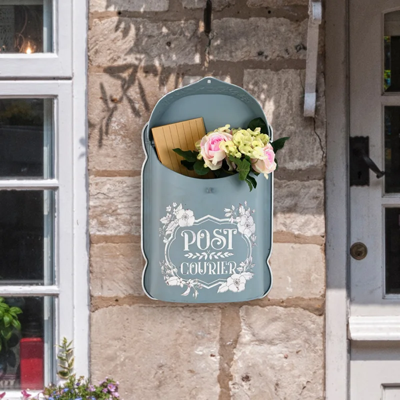 HYS wrought iron wall-mounted mailbox retro garden exterior wall rainproof and waterproof pastoral mailbox mailbox villa
HYS wrought iron wall-mounted mailbox retro garden exterior wall rainproof and waterproof pastoral mailbox mailbox villa