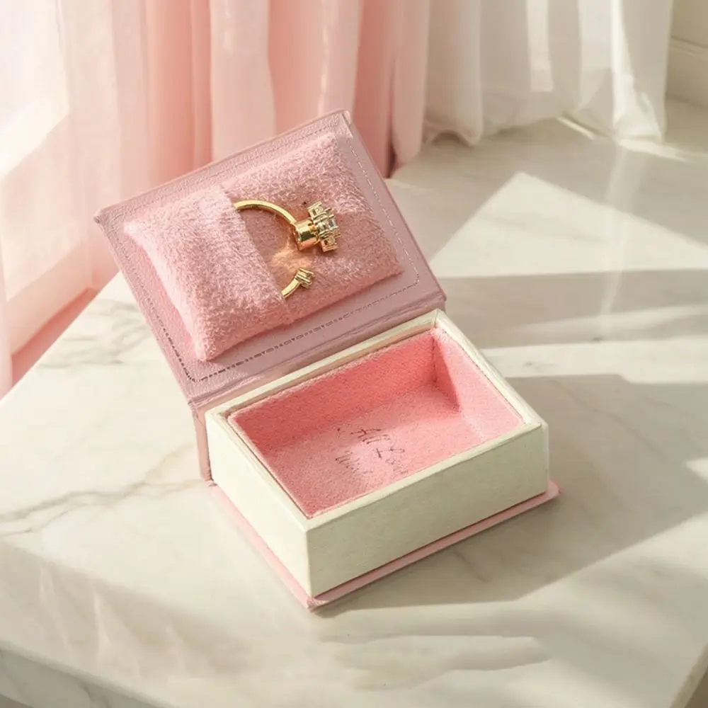 Small Creative Book Shape Ring Box Velvet Magnetic Engagement Ring Case Storage Box Earrings Case Jewelry Packaging Wedding
Small Creative Book Shape Ring Box Velvet Magnetic Engagement Ring Case Storage Box Earrings Case Jewelry Packaging Wedding