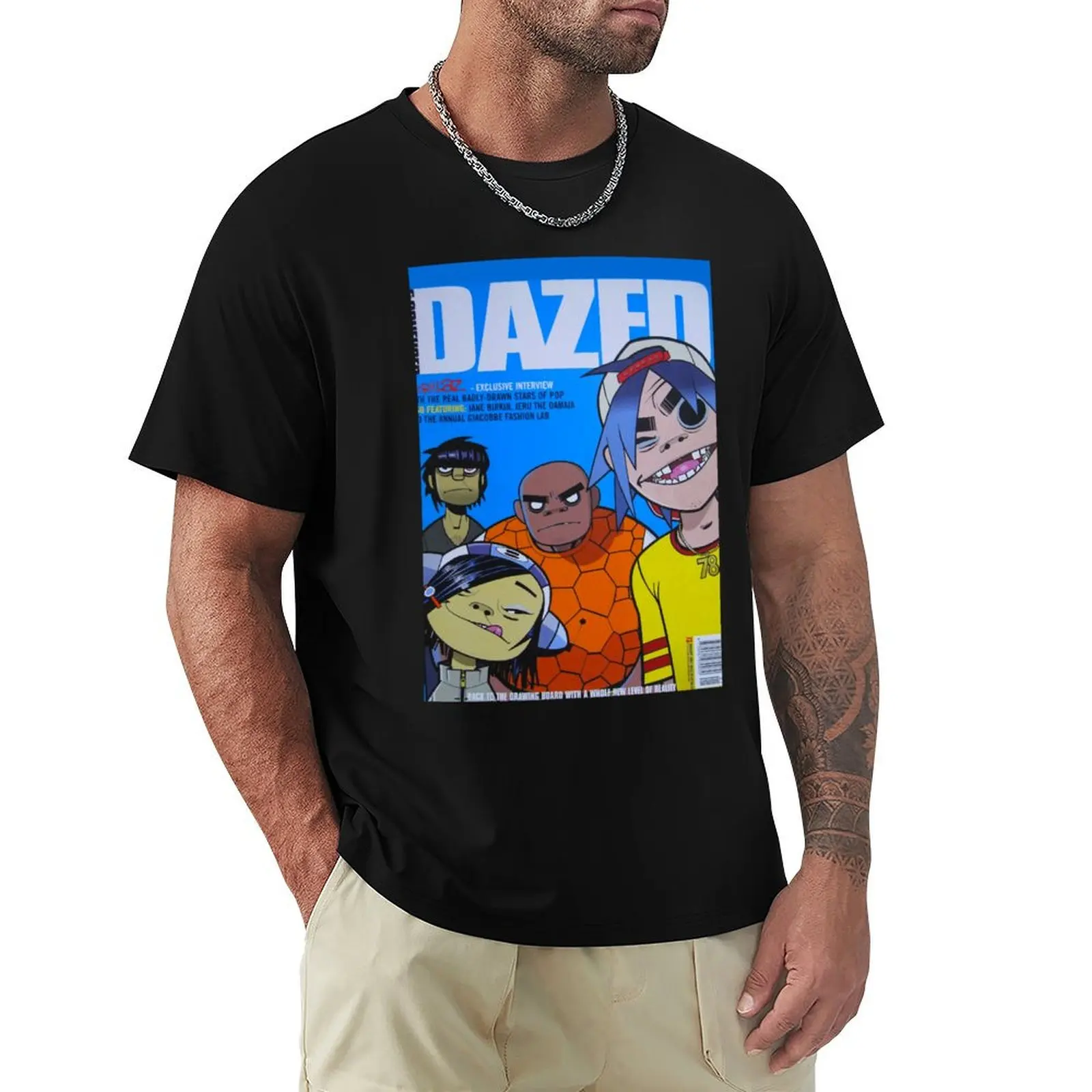 Gorrilaz Dazed Magazine Cov.er T-Shirt Festival Casual Short Sleeve
Gorrilaz Dazed Magazine Cov.er T-Shirt Festival Casual Short Sleeve