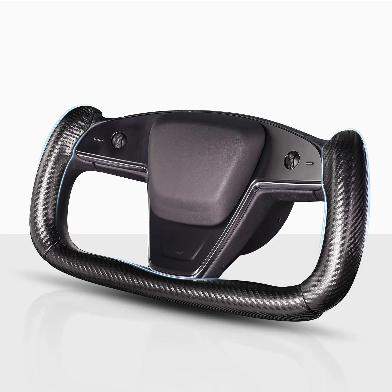 Carbon Fiber Yoke Steering Wheel Cover For Model S And X 2021 Onward Black Interior Accessory
Carbon Fiber Yoke Steering Wheel Cover For Model S And X 2021 Onward Black Interior Accessory