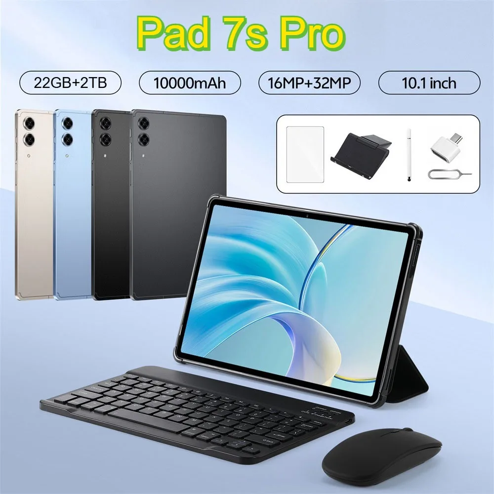 New Pad 7s Pro Original Android 15 10.1 inch Tablet 5G Dual SIM Children's Tablets 10000mAh Battery Global Version 22GB+2TB Tab
New Pad 7s Pro Original Android 15 10.1 inch Tablet 5G Dual SIM Children's Tablets 10000mAh Battery Global Version 22GB+2TB Tab