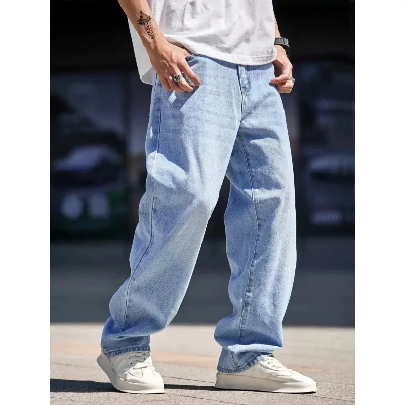 plus Size Loose Fit Jeans A58667 Denim Cross-Border Men's Casual Trousers Non-Shrinkable Durable Drawstring Waist
plus Size Loose Fit Jeans A58667 Denim Cross-Border Men's Casual Trousers Non-Shrinkable Durable Drawstring Waist