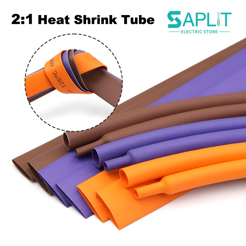 NEW-Color 2:1 Heat Shrink Tube 1 2 3 4 6 8 10 12 14 16 18 20 30 40 50mm DIY Wire Cable Repair Connector Wrap Insulated Sleeving
NEW-Color 2:1 Heat Shrink Tube 1 2 3 4 6 8 10 12 14 16 18 20 30 40 50mm DIY Wire Cable Repair Connector Wrap Insulated Sleeving