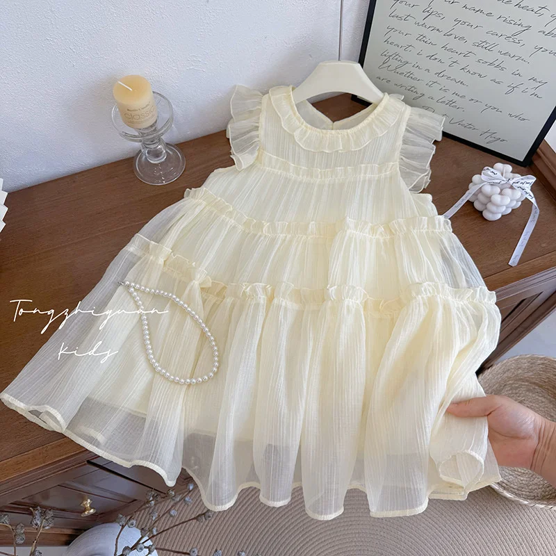 2026 Summer New Girls Casual Dress Children Solid Color Gown Kids Trendy Sleeveless Gown Princess Fashion Loose Clothing 2-8Y
2026 Summer New Girls Casual Dress Children Solid Color Gown Kids Trendy Sleeveless Gown Princess Fashion Loose Clothing 2-8Y