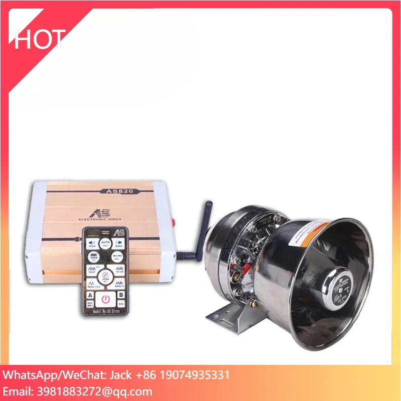 AS-820 300W 600W Electronic Auto Siren Horn Alarm Buzzer Speaker with Siren for Square Cars and Fire Truck
AS-820 300W 600W Electronic Auto Siren Horn Alarm Buzzer Speaker with Siren for Square Cars and Fire Truck