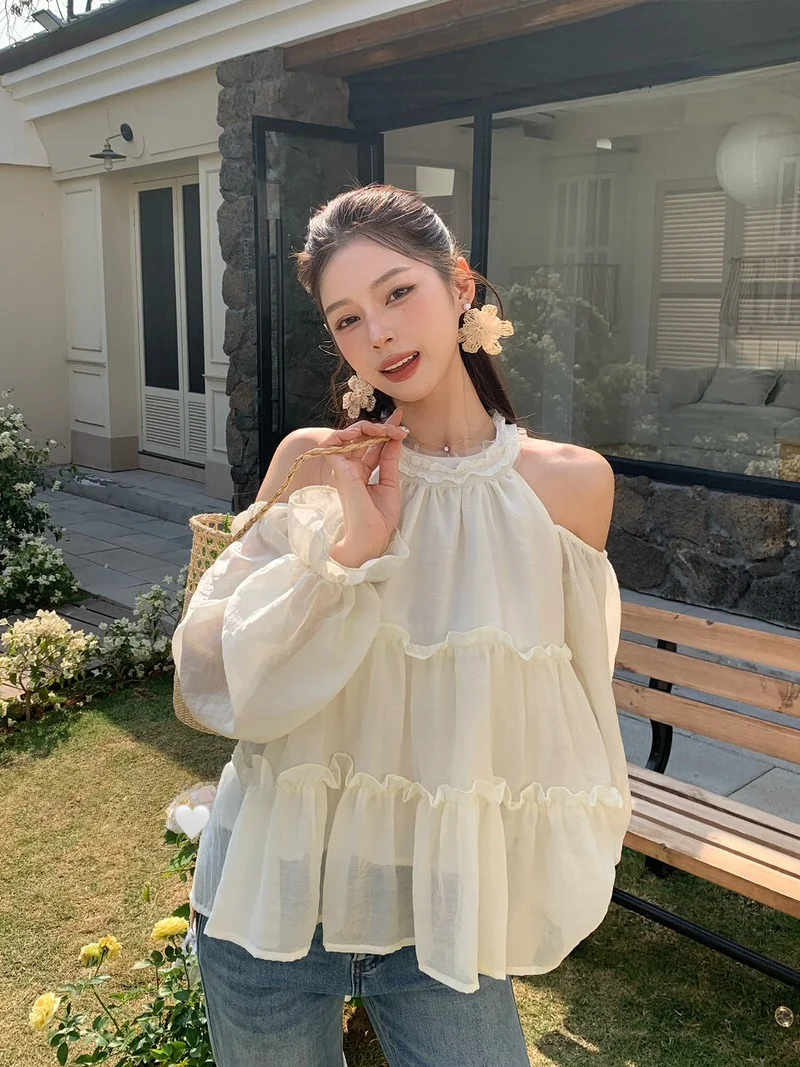 Sweet Floral Lace Off-oulder Doll irt Loose Fit Vaion Sle Gentle Fre Spring Faionable Versatile Ladies' Blouse
Sweet Floral Lace Off-oulder Doll irt Loose Fit Vaion Sle Gentle Fre Spring Faionable Versatile Ladies' Blouse