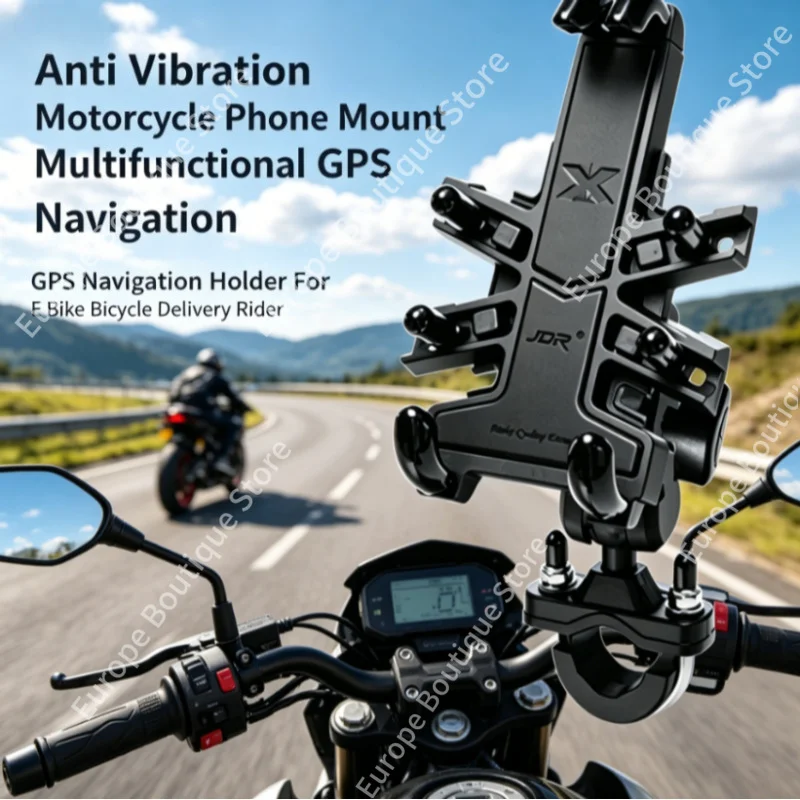 2026 NEW Anti Vibration Motorcycle Phone Mount Multifunctional GPS Navigation Holder for E Bike Bicycle Delivery Rider
2026 NEW Anti Vibration Motorcycle Phone Mount Multifunctional GPS Navigation Holder for E Bike Bicycle Delivery Rider