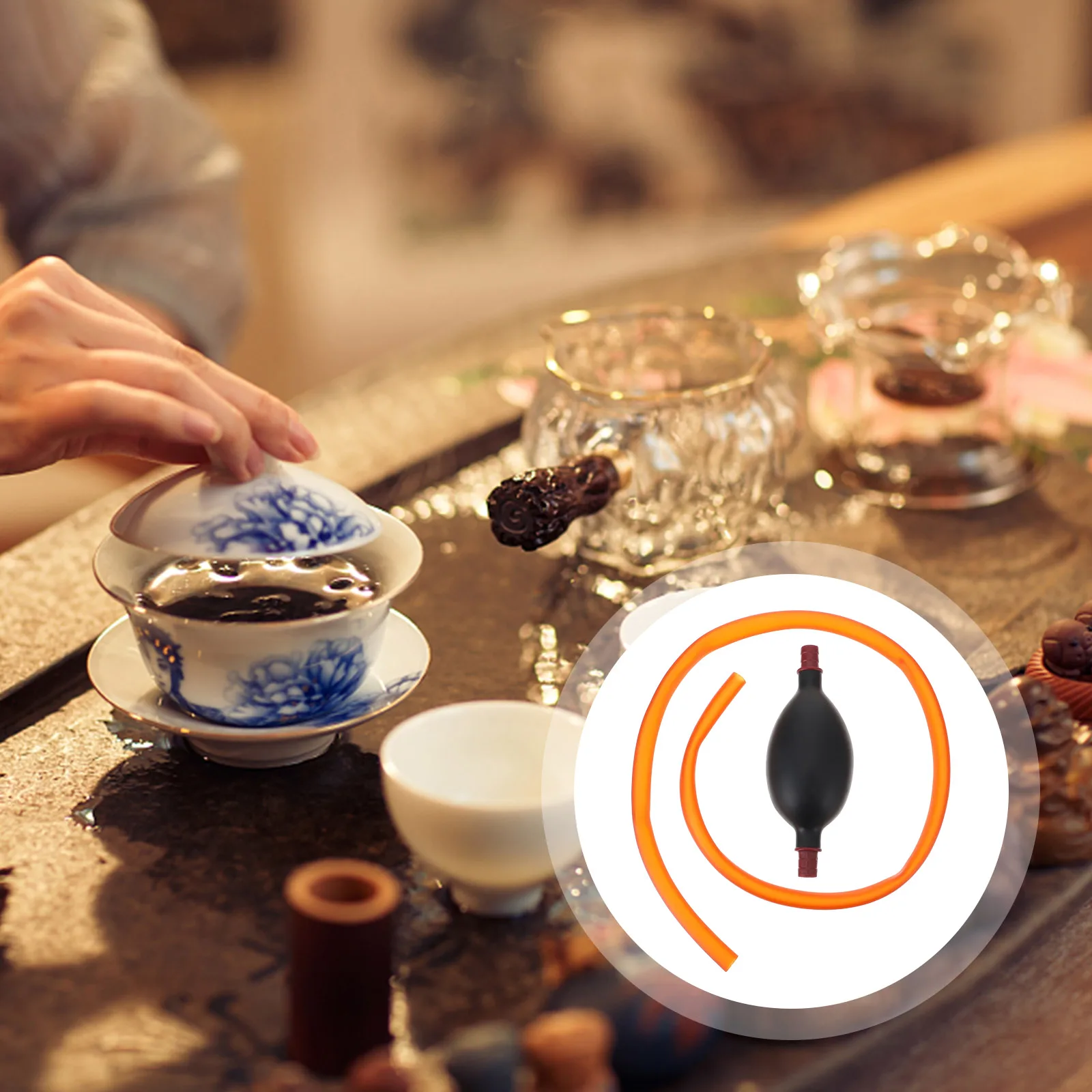 Tea Tray Drain Pipes 2 Sets Slim Silica Gel Fitting Balls Heat Resistance No Smell Flexible Fast Drainage Tea Ceremony
Tea Tray Drain Pipes 2 Sets Slim Silica Gel Fitting Balls Heat Resistance No Smell Flexible Fast Drainage Tea Ceremony