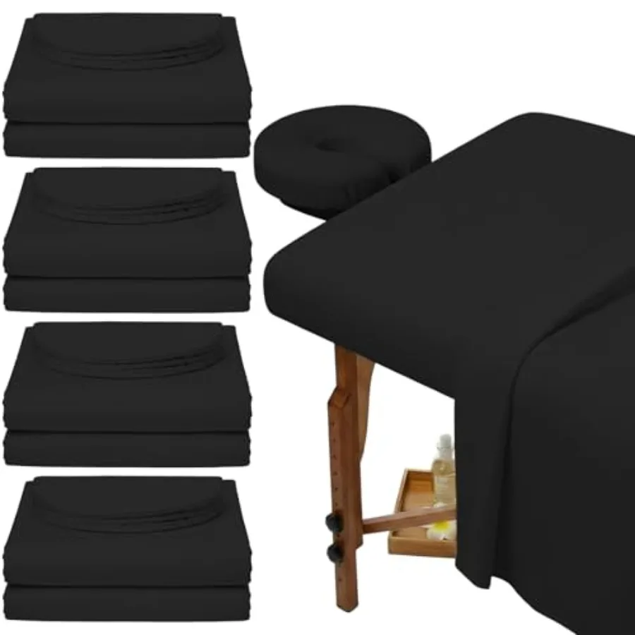 4 Sets 3 Pcs Soft Microfiber Massage Table Sheets Set Bulk Includes Massage Flat Sheet and Fitted Sheet and Face Rest Cover
4 Sets 3 Pcs Soft Microfiber Massage Table Sheets Set Bulk Includes Massage Flat Sheet and Fitted Sheet and Face Rest Cover