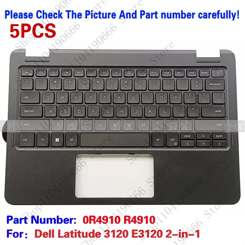 Notebook computer components 5PCS New For Dell Latitude 3120 E3120 2-in-1 Palmrest C Cover + Keyboard 0R4910. 
Notebook computer components 5PCS New For Dell Latitude 3120 E3120 2-in-1 Palmrest C Cover + Keyboard 0R4910.