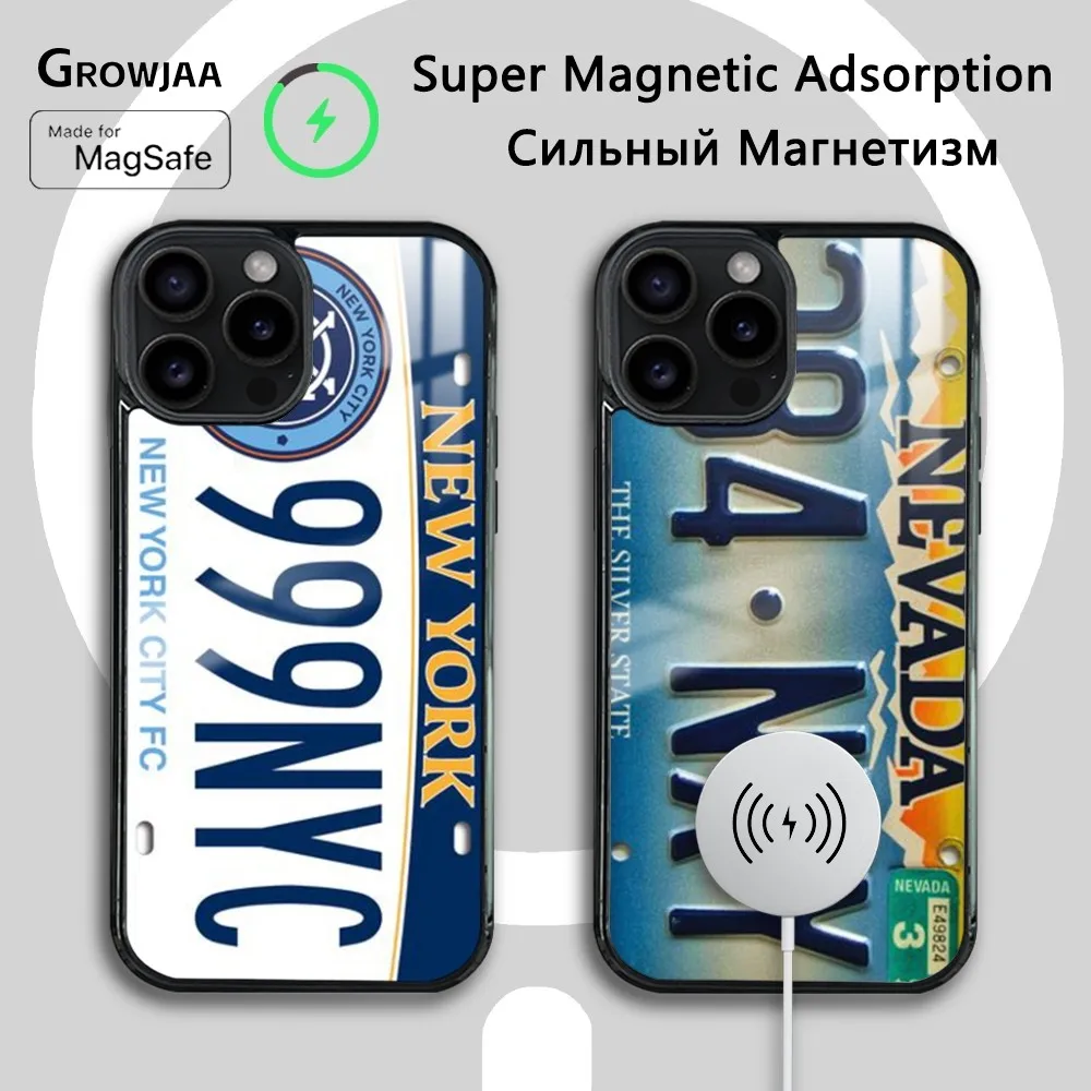 License Plate Number Car Phone Case For iPhone 16 15 14 13 12 11 Pro Max Plus Mini New Magsafe Mirror Wireless Magnetic Cover
License Plate Number Car Phone Case For iPhone 16 15 14 13 12 11 Pro Max Plus Mini New Magsafe Mirror Wireless Magnetic Cover