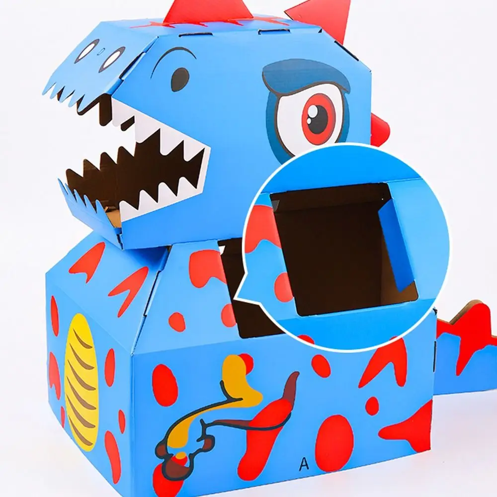 Originality Handmade Cardboard Box Dinosaur Toy Wearable Paper Vibrant Colour Scheme Puzzle Large
Originality Handmade Cardboard Box Dinosaur Toy Wearable Paper Vibrant Colour Scheme Puzzle Large