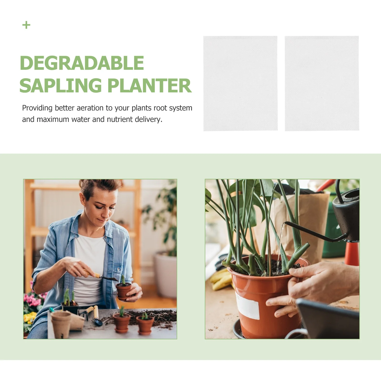 500pcs Plant Grow Bags 10L Non-Woven Fabric Breathable Root Aeration For Vegetables Trees Flowers Movable Gardening Planter
500pcs Plant Grow Bags 10L Non-Woven Fabric Breathable Root Aeration For Vegetables Trees Flowers Movable Gardening Planter