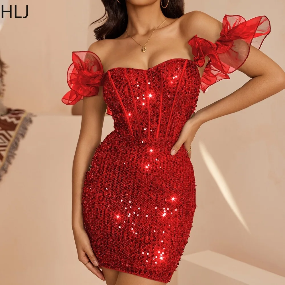 HLJ Sexy Mesh Sequin Patchwork Bodycon Mini Dresses for Women Shining Sleeveless Backless Dress Female Party Club Vestidos New
HLJ Sexy Mesh Sequin Patchwork Bodycon Mini Dresses for Women Shining Sleeveless Backless Dress Female Party Club Vestidos New