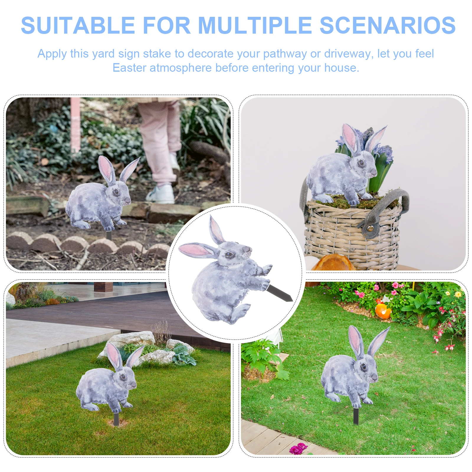 Acrylic Rabbit Decor Stakes Garden Statues Outdoor Yard Signs Reliable Ground Insert Modern Farmhouse Style Lawn for Lawn
Acrylic Rabbit Decor Stakes Garden Statues Outdoor Yard Signs Reliable Ground Insert Modern Farmhouse Style Lawn for Lawn