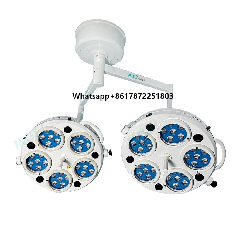 MEDIGE Factory Price Five Hole Surgical Light Ceiling Double-Header Operating Lamp LED Shadowless Lamp for Surgery
MEDIGE Factory Price Five Hole Surgical Light Ceiling Double-Header Operating Lamp LED Shadowless Lamp for Surgery