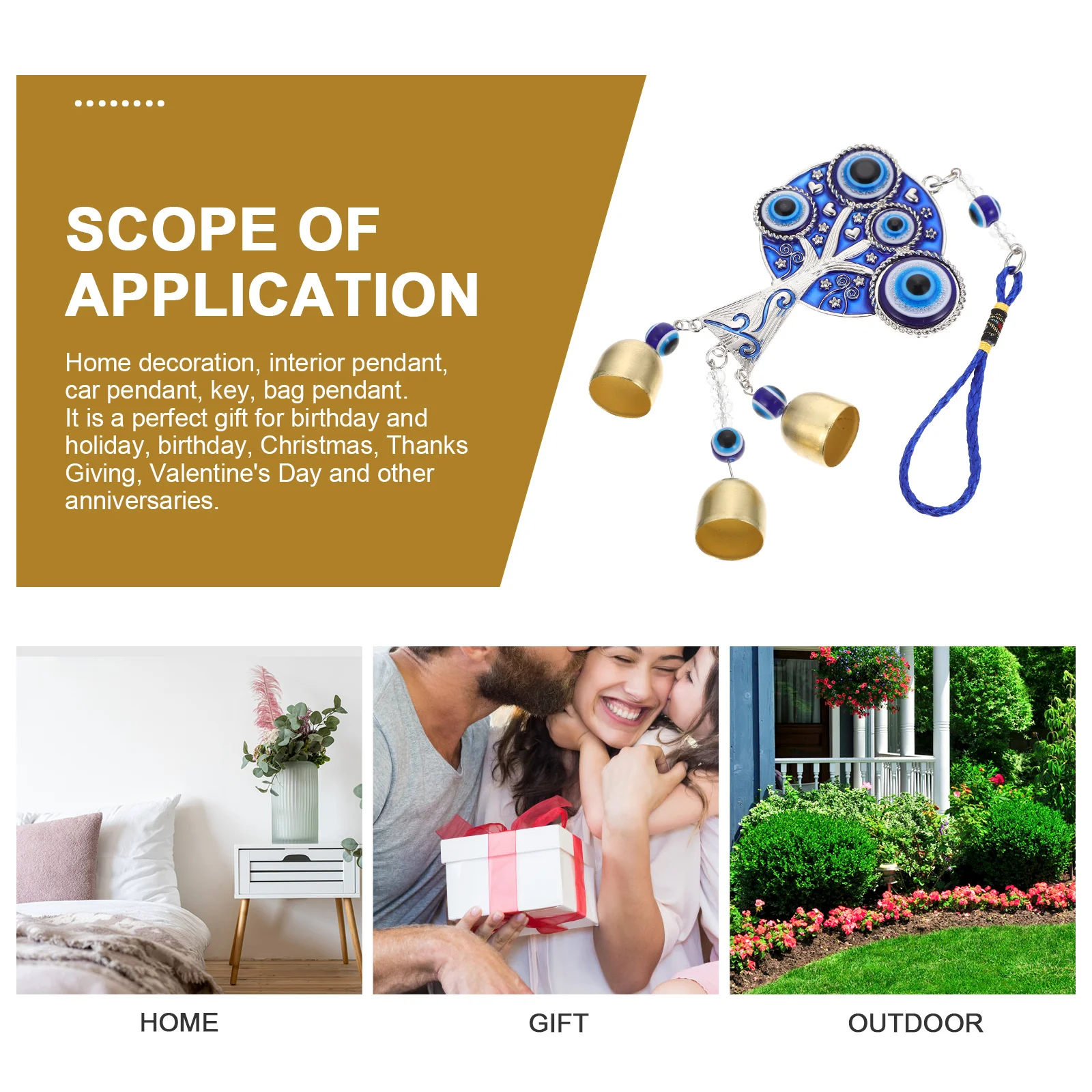 Balcony Blue Evil Eye Wind Chime Home Garden Decor Exquisite Life Tree Shape Peaceful Sound Gift Alloy Wind Chime
Balcony Blue Evil Eye Wind Chime Home Garden Decor Exquisite Life Tree Shape Peaceful Sound Gift Alloy Wind Chime