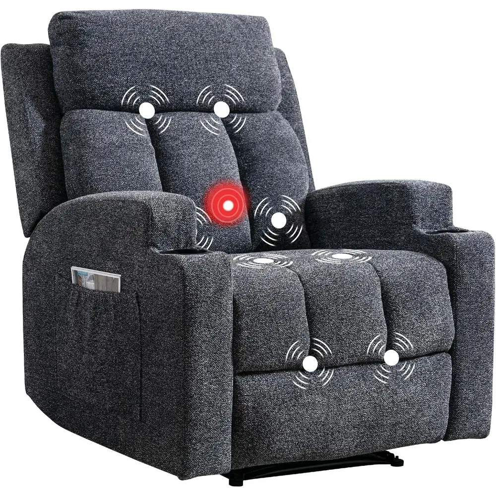 Manual Recliner Chair with Massage and Heat, Sot abric Recliner Chair with Overstued Arm and Back, Manual Reclining Single Soa w
Manual Recliner Chair with Massage and Heat, Sot abric Recliner Chair with Overstued Arm and Back, Manual Reclining Single Soa w