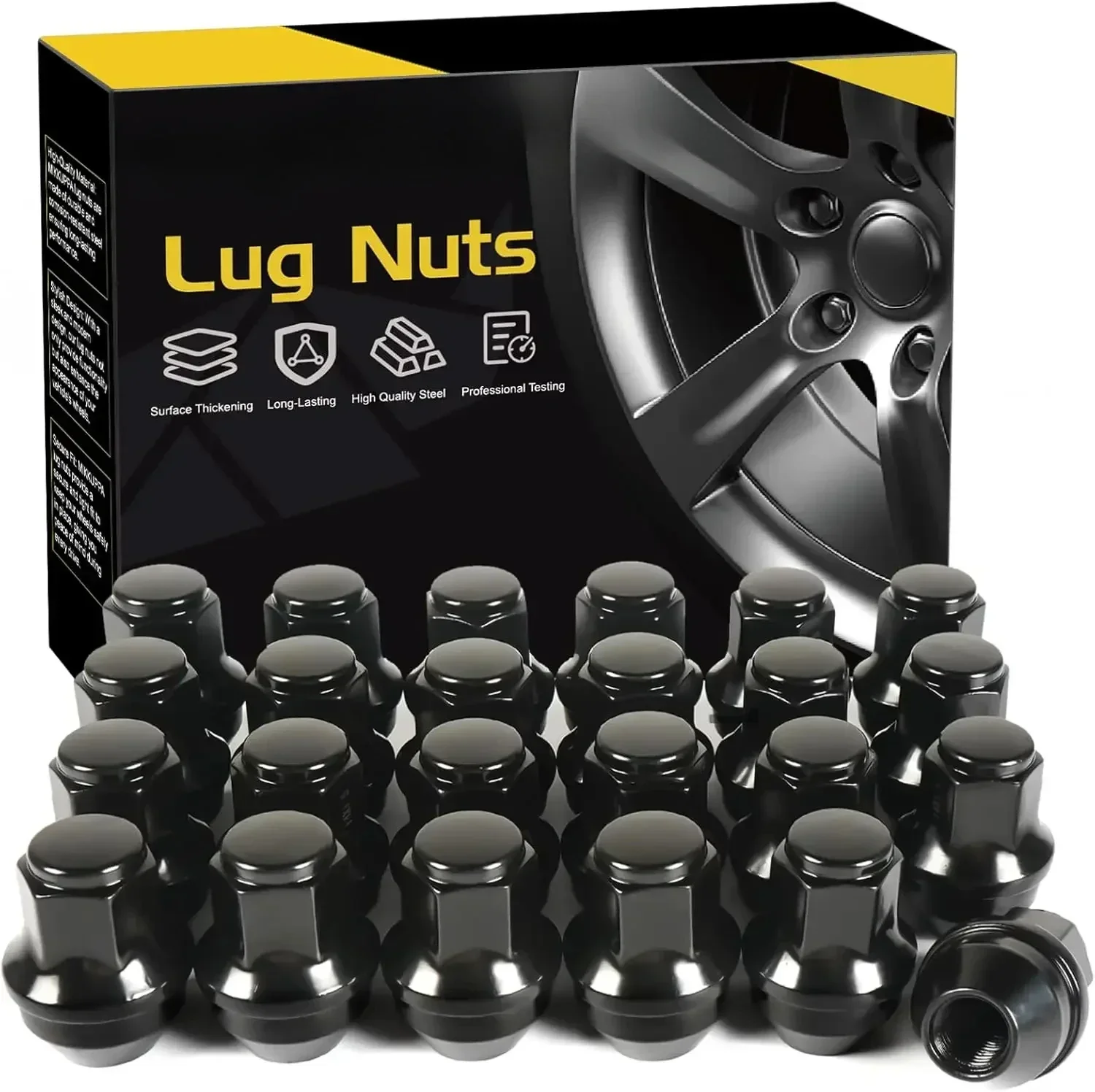 24pcs M14x1.5 One-Piece Black OEM Factory Style Large Acorn Seat Lug Nuts Replacement for 2015-2023 Ford F-150Expeditio
24pcs M14x1.5 One-Piece Black OEM Factory Style Large Acorn Seat Lug Nuts Replacement for 2015-2023 Ford F-150Expeditio