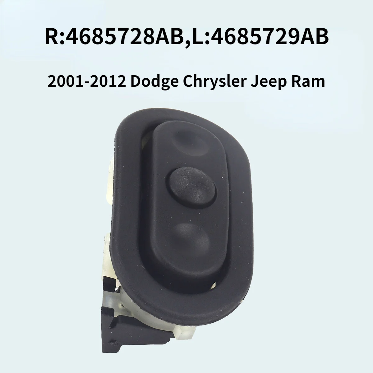 4685728AB для 2001-2012 Dodge Chrysler Jeep Ram правый дистанционный радиопереключатель подъемник OE:4685729AB
4685728AB для 2001-2012 Dodge Chrysler Jeep Ram правый дистанционный радиопереключатель подъемник OE:4685729AB