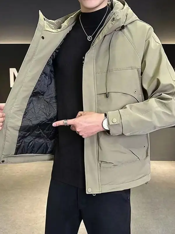 Classic Sle Casual Outdoor Hooded Jaet High Quali Cotton Polyester Fiber Faionable Urban Loose Fit Warm Thiened
Classic Sle Casual Outdoor Hooded Jaet High Quali Cotton Polyester Fiber Faionable Urban Loose Fit Warm Thiened