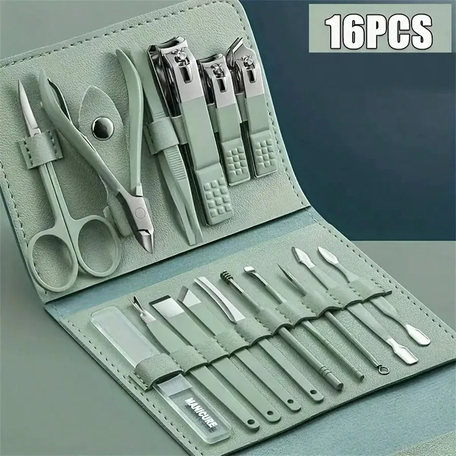 1 Pack Nail Clippers Manicure Tool Kit 5/10/12/16/22Pcs Set, Portable Travel Nail Care Set, Callus Nipper & Knife Kit, Professional Nail Clipper Pedicure Set, Travel Beauty Kit
1 Pack Nail Clippers Manicure Tool Kit 5/10/12/16/22Pcs Set, Portable Travel Nail Care Set, Callus Nipper & Knife Kit, Professional Nail Clipper Pedicure Set, Travel Beauty Kit