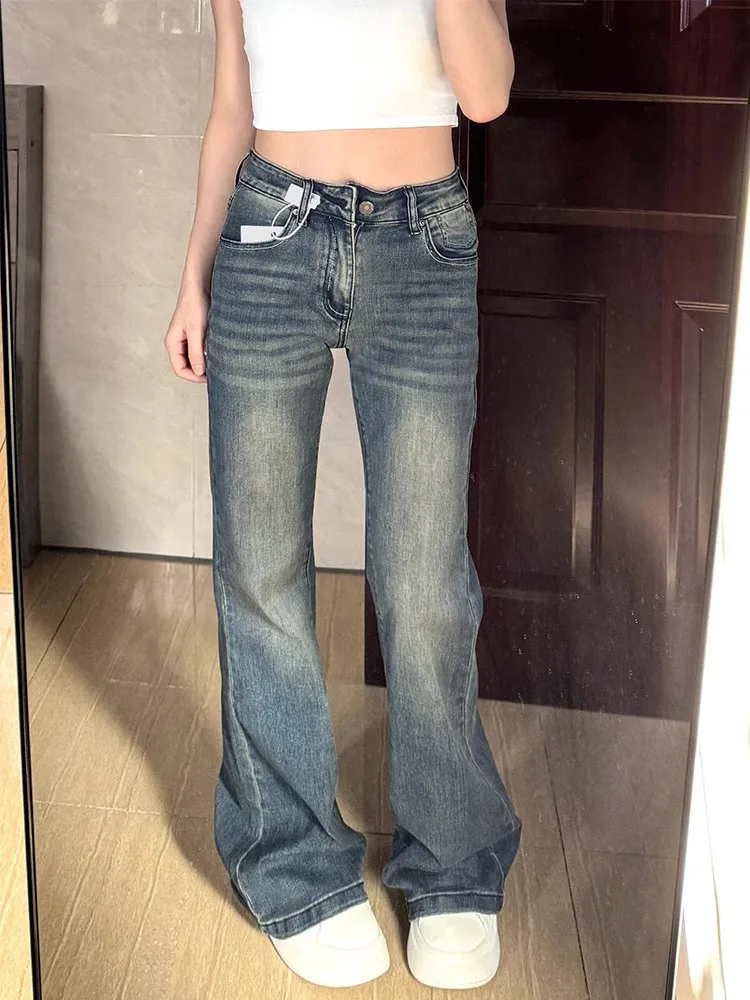 Расклешенные джинсовые джинсы в стиле ретро, женские хлопковые эластичные брюки с высокой талией, грушевидные утягивающие тело, большой размер, осенние новые брюки
Расклешенные джинсовые джинсы в стиле ретро, женские хлопковые эластичные брюки с высокой талией, грушевидные утягивающие тело, большой размер, осенние новые брюки