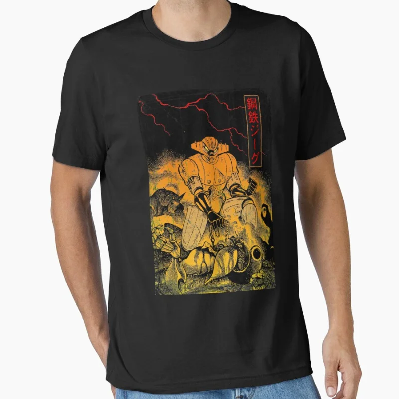 Vintage japan cartoon Steel jeeg Classic manga 80s Mecha Anime kotetsu Jeeg the avenger Robot t shirt for men large size tops
Vintage japan cartoon Steel jeeg Classic manga 80s Mecha Anime kotetsu Jeeg the avenger Robot t shirt for men large size tops