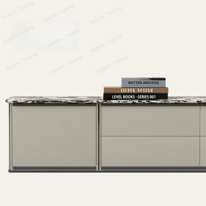 Light luxury TV cabinet high-end villa living room minimalist storage luxury stone TV cabinet
Light luxury TV cabinet high-end villa living room minimalist storage luxury stone TV cabinet