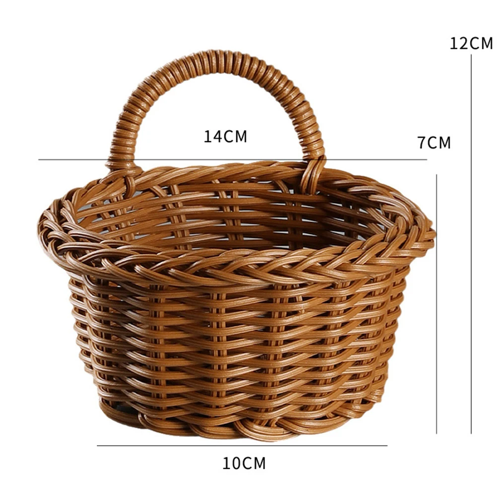 Rattan Straw Basket Storage Basket PP Weaving Brown Imitation Rattan Imitation Rattan Wall Hanging Basket Kitchen
Rattan Straw Basket Storage Basket PP Weaving Brown Imitation Rattan Imitation Rattan Wall Hanging Basket Kitchen