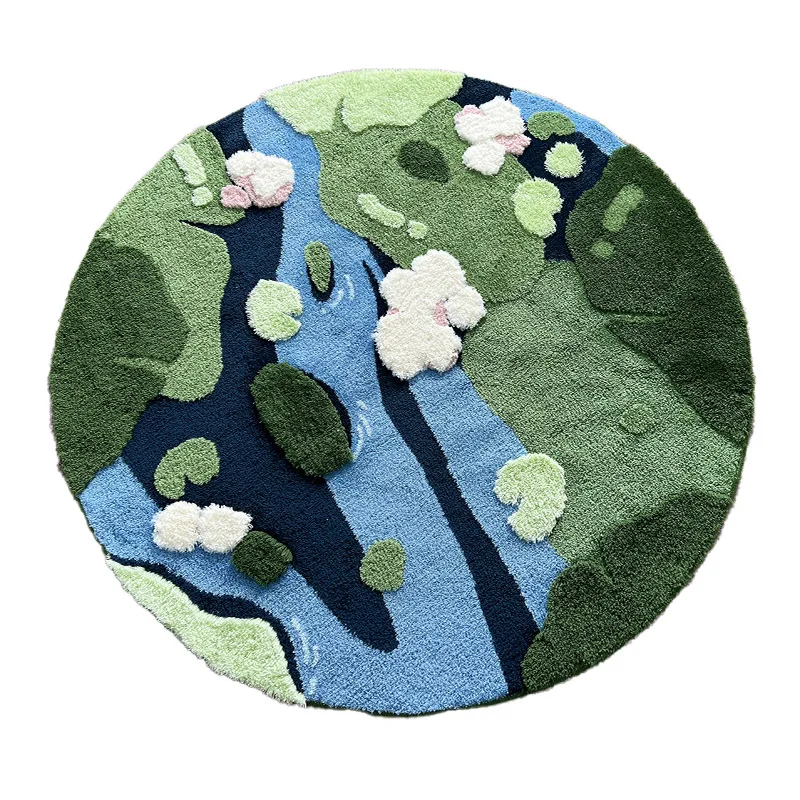 3D Flocking round carpet floor cushion forest green moss living room bedroom non-slip blanket pet cushion machine washable 100cm
3D Flocking round carpet floor cushion forest green moss living room bedroom non-slip blanket pet cushion machine washable 100cm