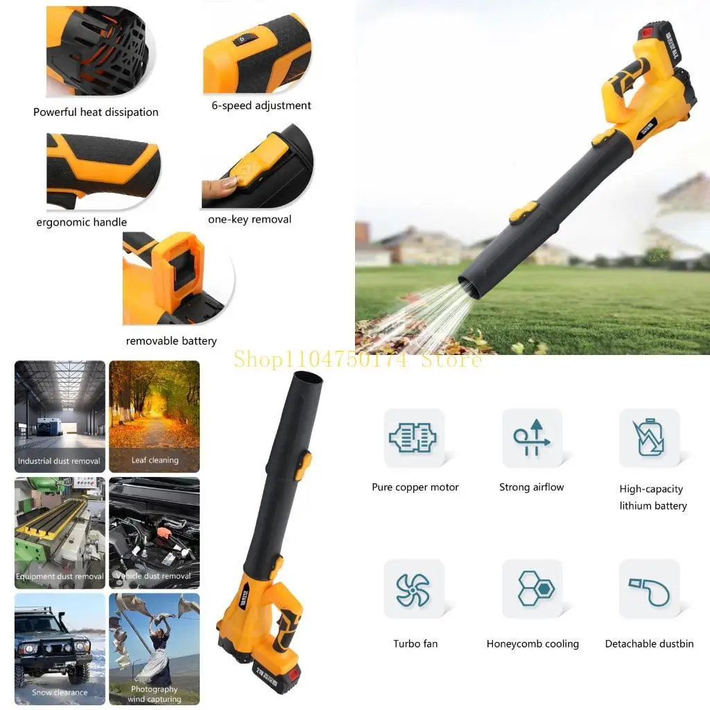Мощная электрическая воздуходувка для листьев, 650 кубических футов в минуту, 288 миль в час, ручная беспроводная воздуходувка с
Мощная электрическая воздуходувка для листьев, 650 кубических футов в минуту, 288 миль в час, ручная беспроводная воздуходувка с