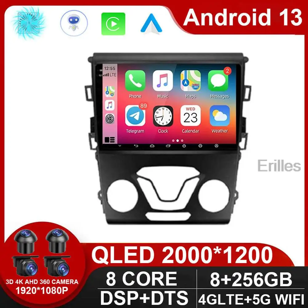 Android 13 Radio Player For Ford Mondeo 5 Fusion 2012 - 2014 GPS Screen WIFI Touch Head Unit Car TV Car Multimedia Serero NO DVD
Android 13 Radio Player For Ford Mondeo 5 Fusion 2012 - 2014 GPS Screen WIFI Touch Head Unit Car TV Car Multimedia Serero NO DVD